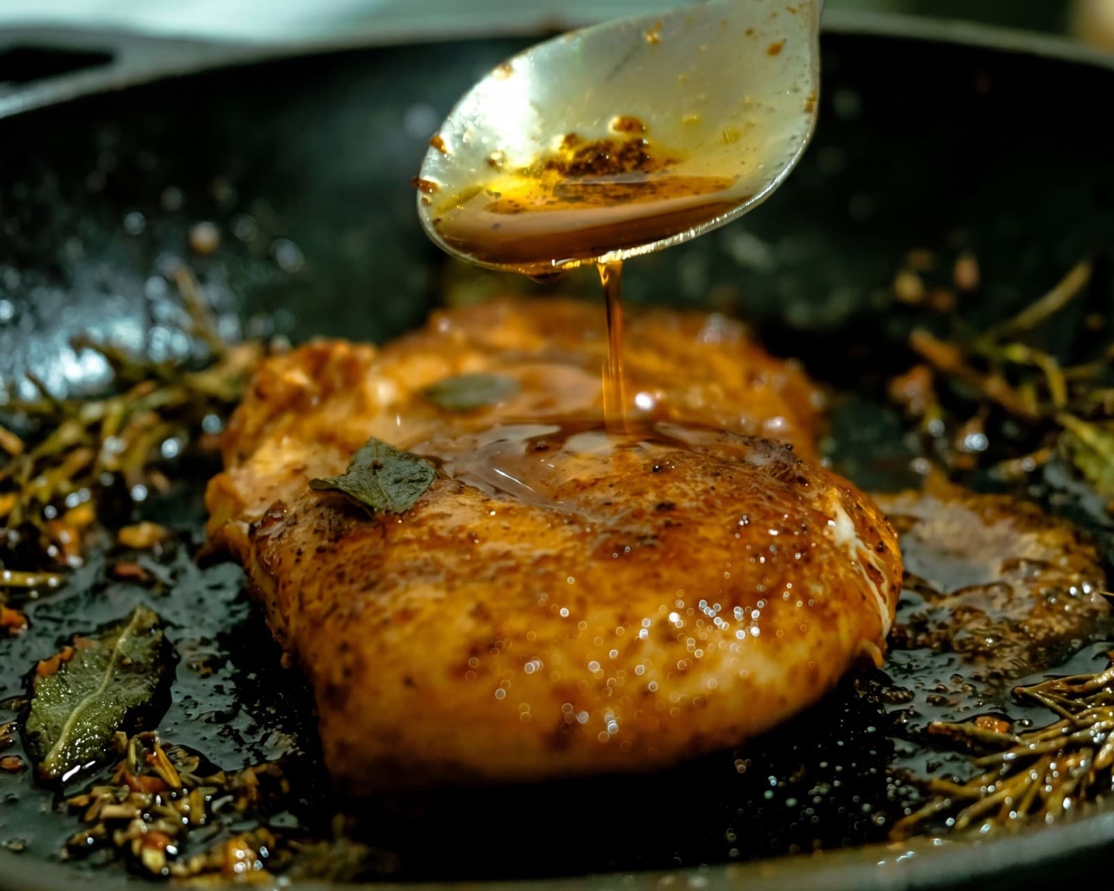 Warm rosemary sage brown butter sauce.